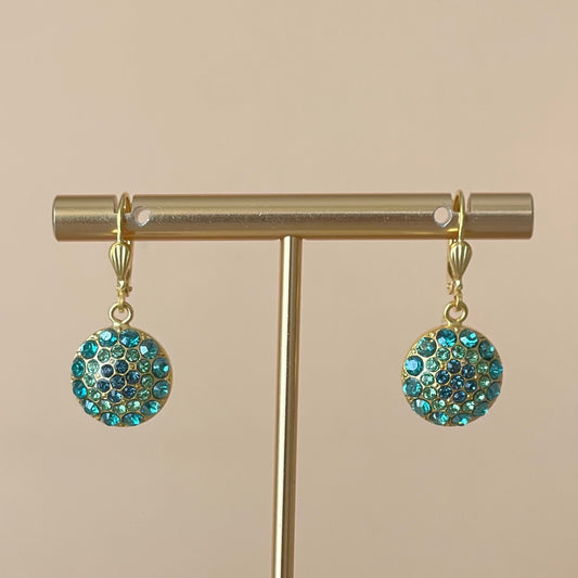 ARETES STELLA CRISTAL AZUL