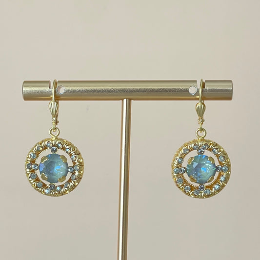 ARETES VERTIS AZUL TORNASOL