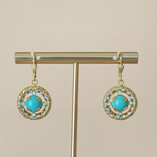 ARETES VERTIS TURQUESA