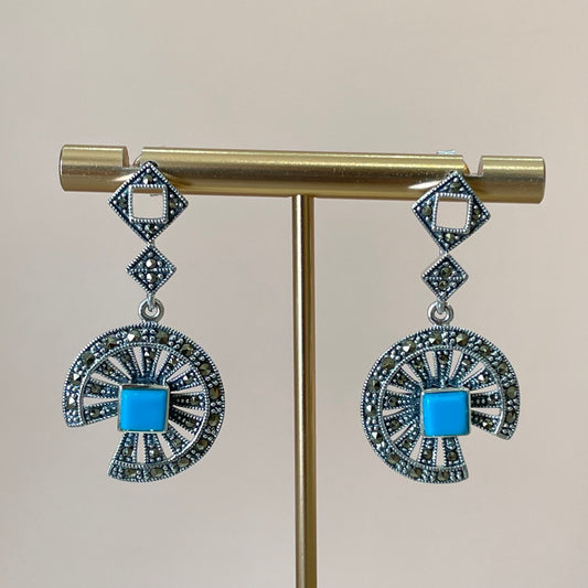 ARETES GUINEA TURQUESA