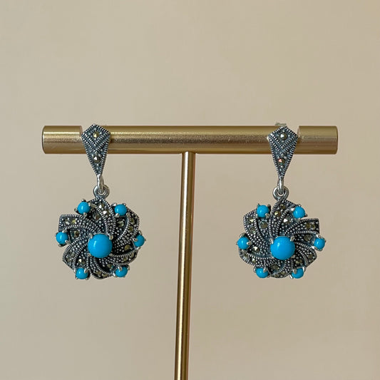 ARETES ETHER TURQUESA