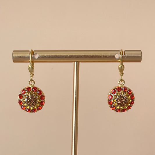 ARETES CRISTAL AMBAR