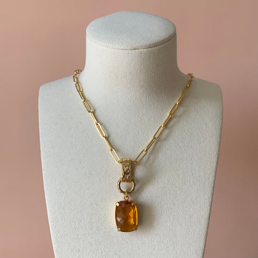 COLLAR CRISTAL AMBAR