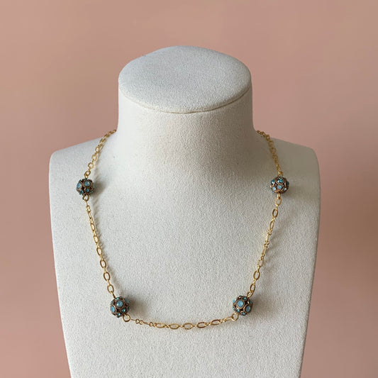 COLLAR SPHERE TURQUESA