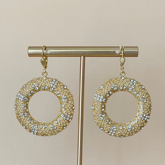 ARETES BELLE CRISTAL CLEAR