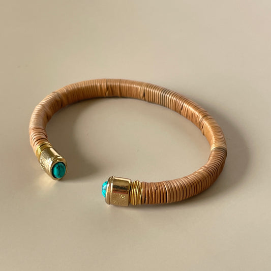 BRAZALETE SARINA GOLD -TURQUESA