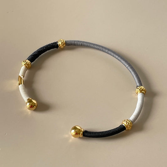 BRAZALETE ZANZIFULL - GRIS NEGRO