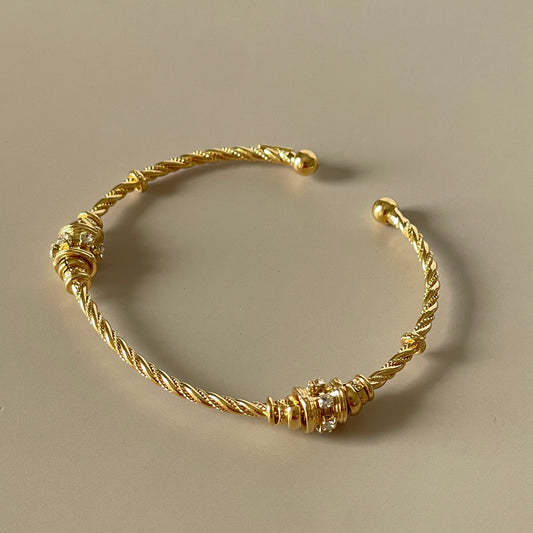 BRAZALETE JONC TORSAL -CLEAR