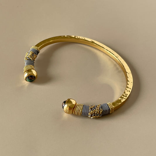 BRAZALETE SARI -GRIS MALAQUITA