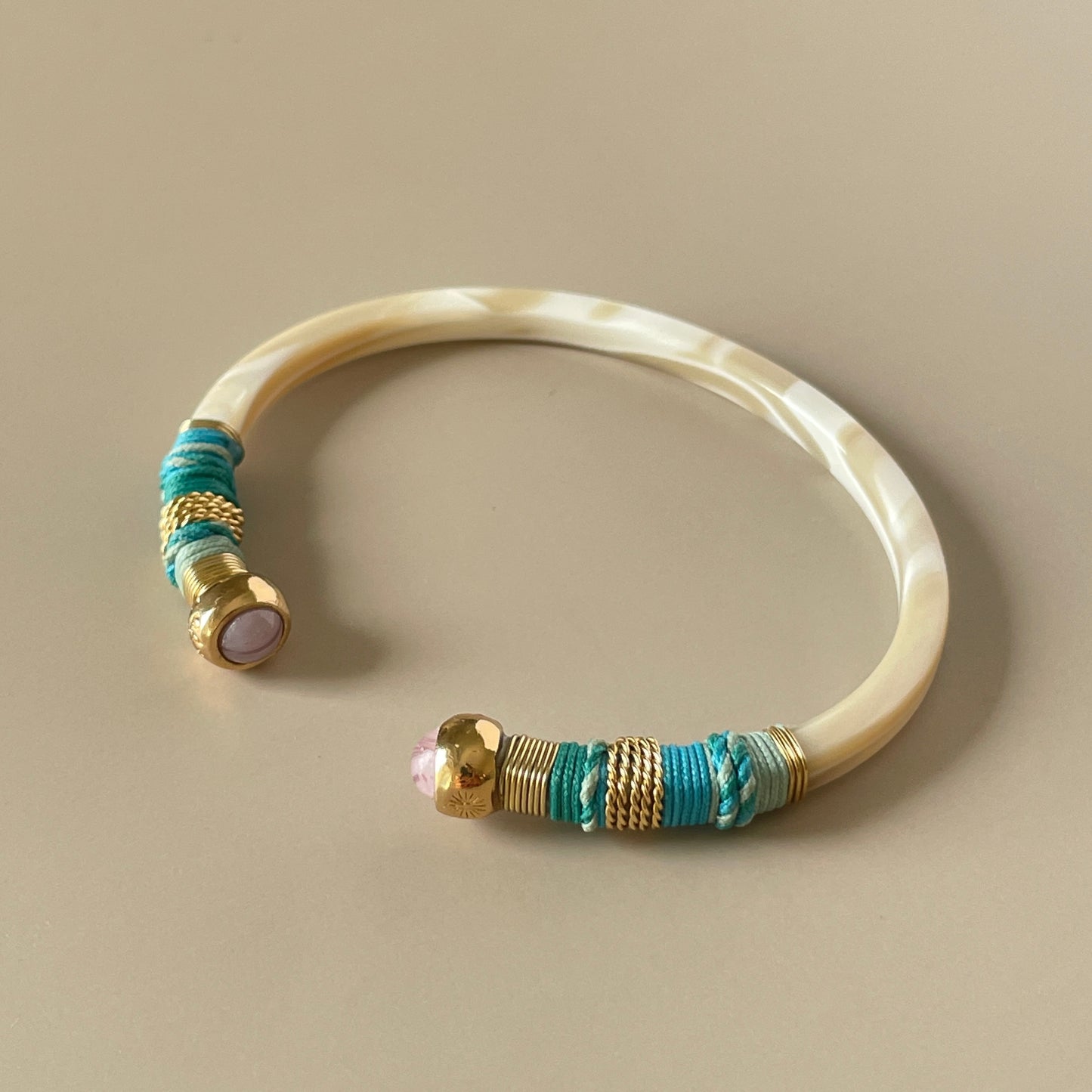 BRAZALETE SARI -IVORY PINK