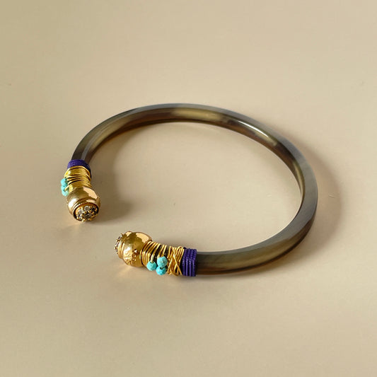 BRAZALETE SARI - GRIS TURQUESA