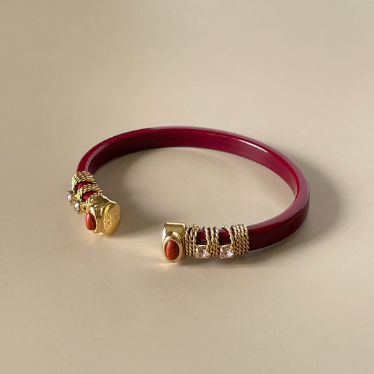 BRAZALETE SARINA -RED JASPE