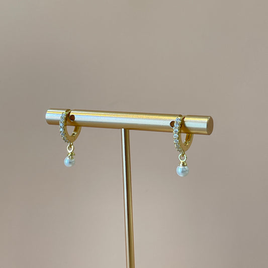 ARRACADAS PERLITA CRISTALES