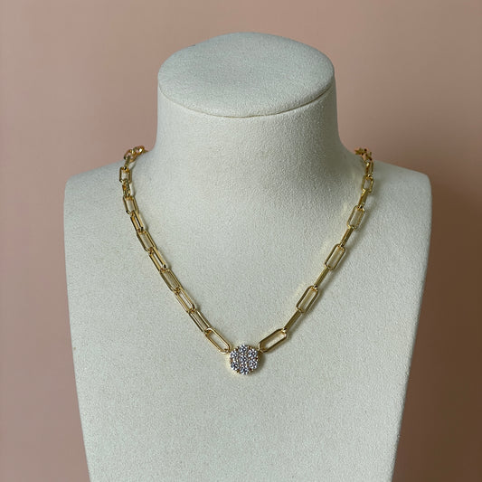 COLLAR ESLABONES DIJE FLOR