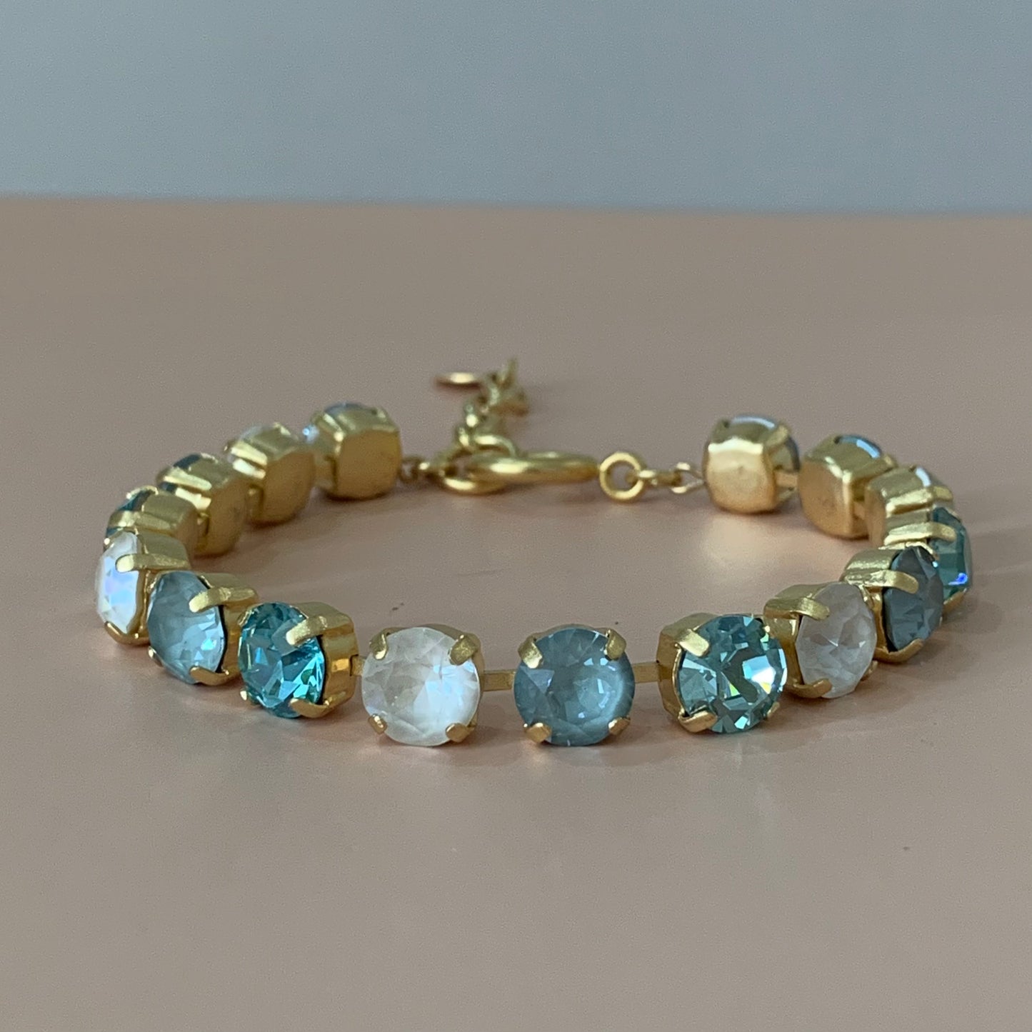 PULSERA DE CRISTAL MIX AZUL