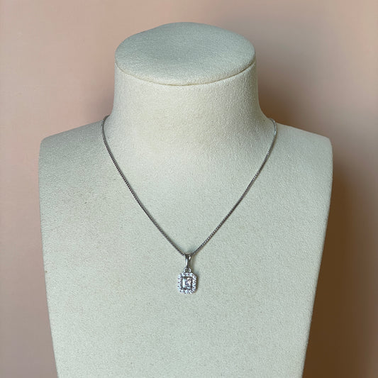 COLLAR SILVER CRISTAL CLASICO