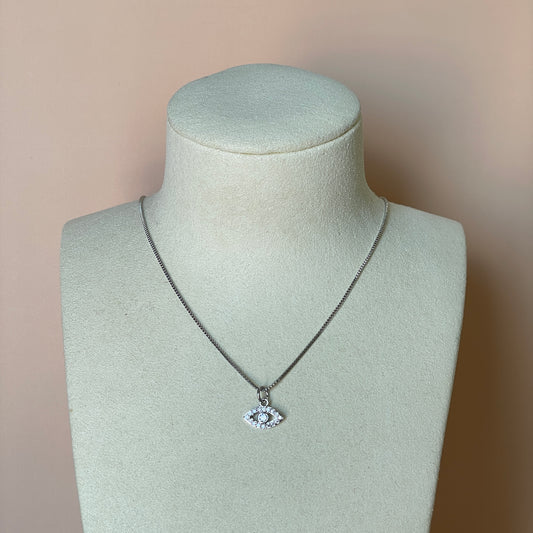 COLLAR SILVER CON OJITO