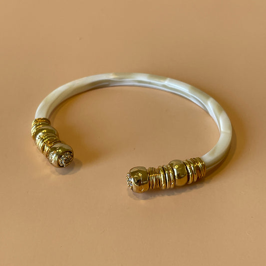 BRAZALETE SARI IVORY -CRYSTAL