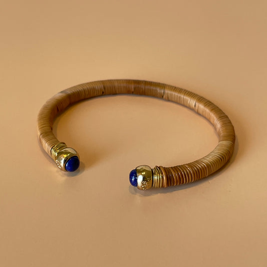 BRAZALETE SARI WICKER - AGATA AZUL