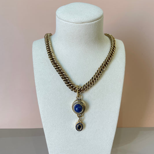 COLLAR EYE DROP LAPIS