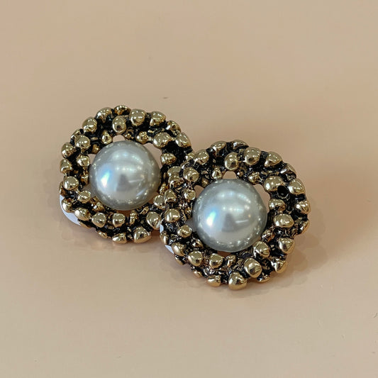 ARETES JOANNA VINTAGE -GOLD PERLA