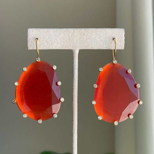 ARETES DENIZ DROP GRANDE -CORAL