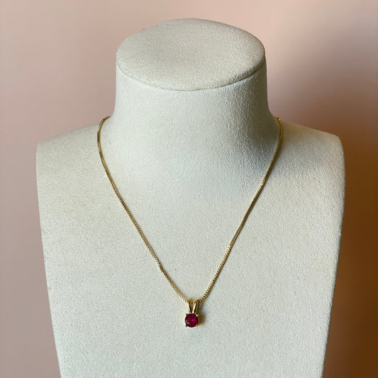 COLLAR CRISTALITO ROJO