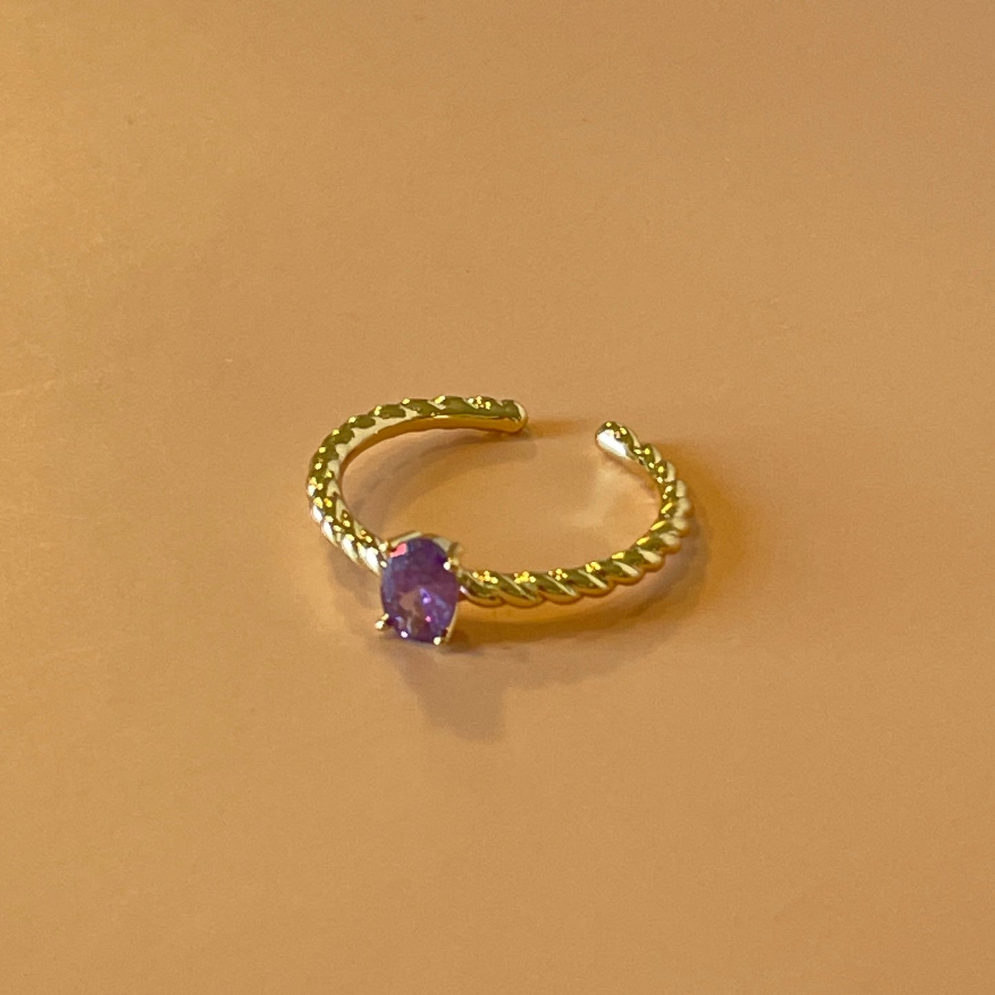 ANILLO CRISTAL LAVANDA