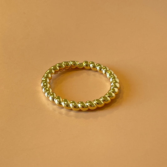 ANILLO DE CUERDA ITALY GOLD