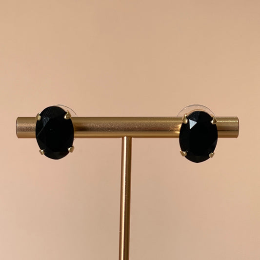 ARETES MADRID CRISTAL NEGRO