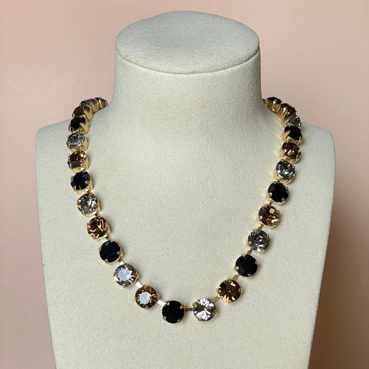 COLLAR SHINE MIX GRIS Y NEGRO