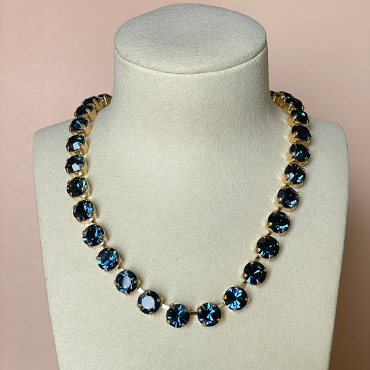 COLLAR SHINE AZUL MARINO
