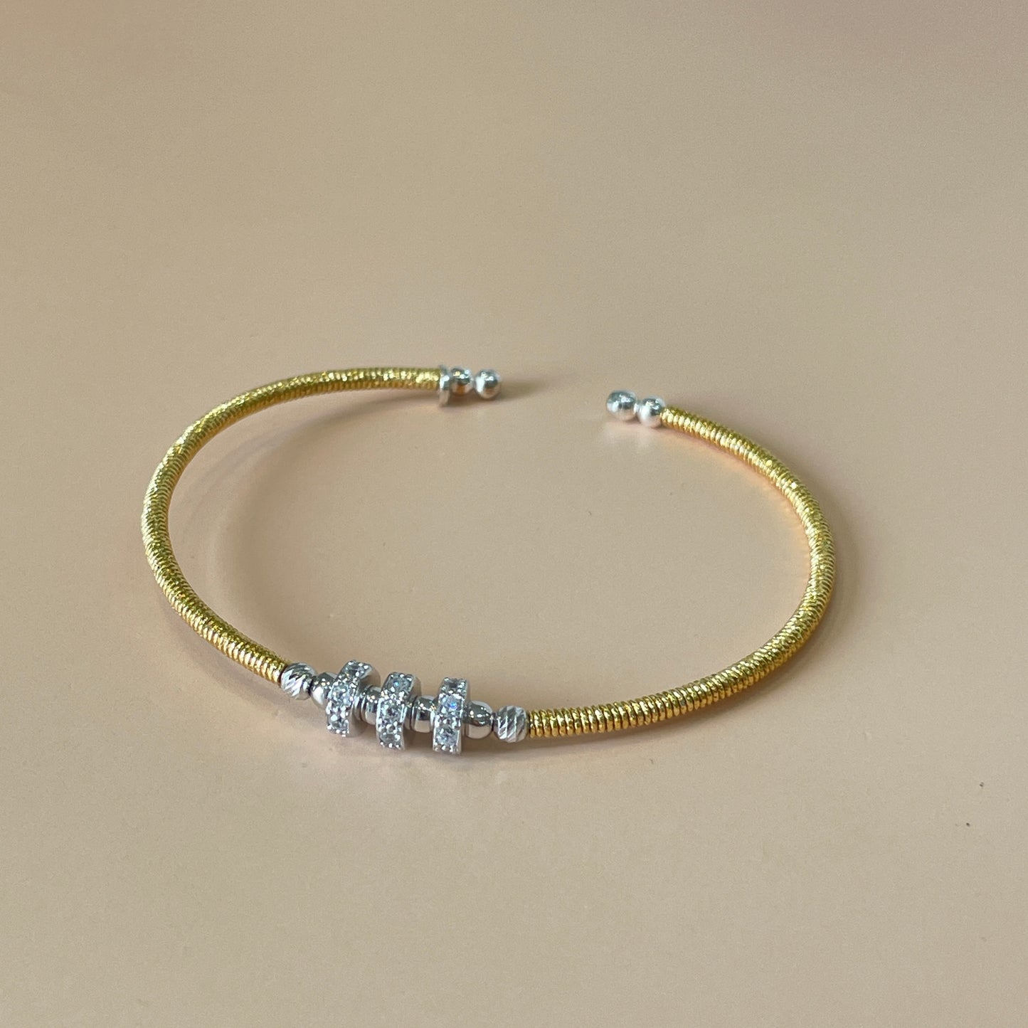 BRAZALETE GOLD TRES AROS