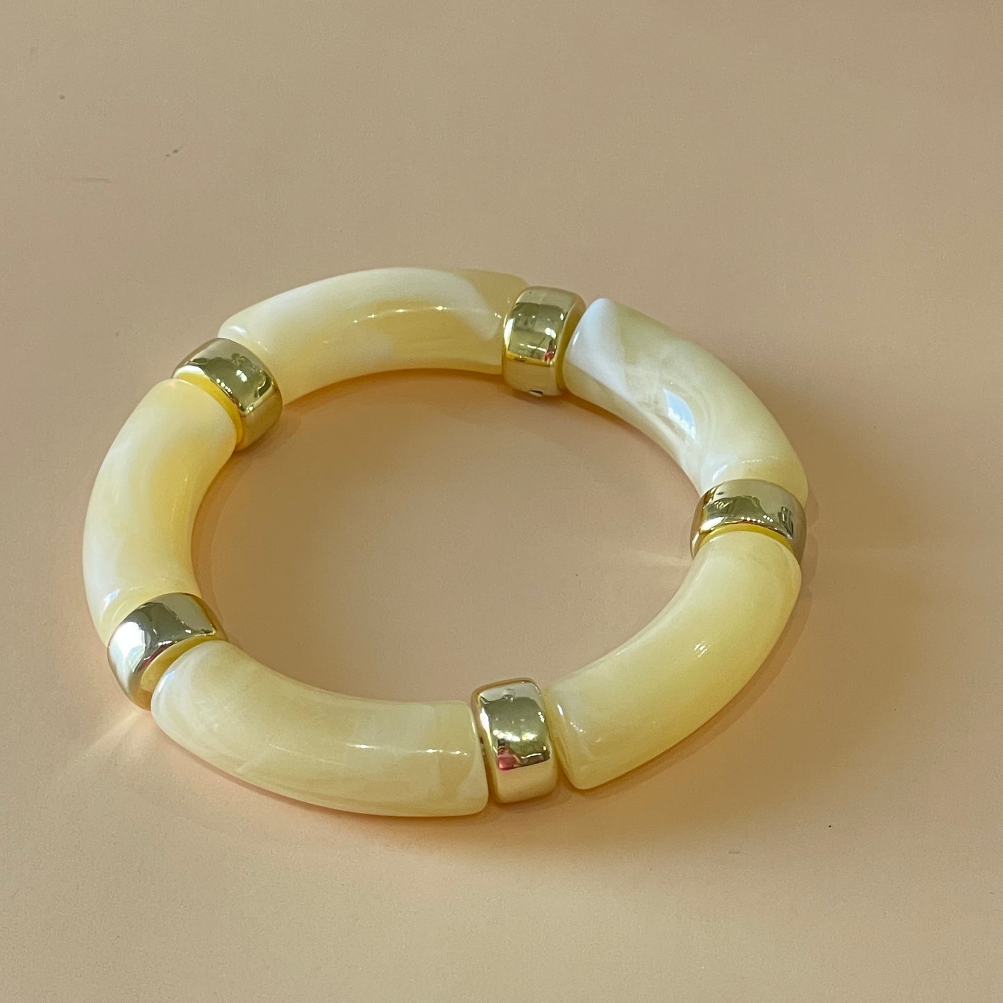 PULSERA BAMBU -IVORY