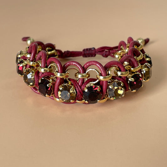 PULSERA ATENAS  TINTA CRISTAL TINTO