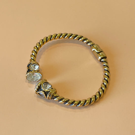 BRAZALETE CUFF CRISTAL CLEAR
