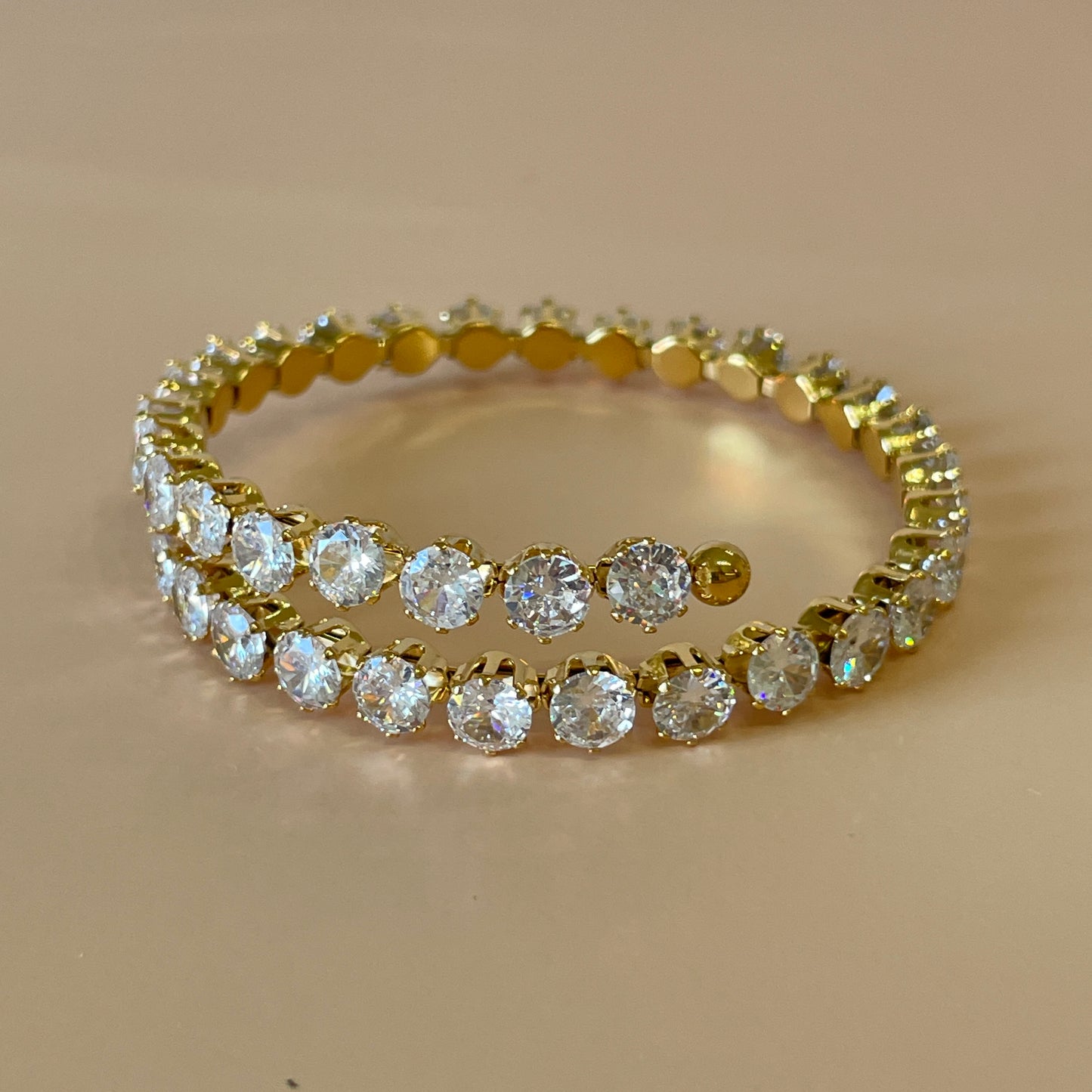 BRAZALETE CRYSTAL GOLD