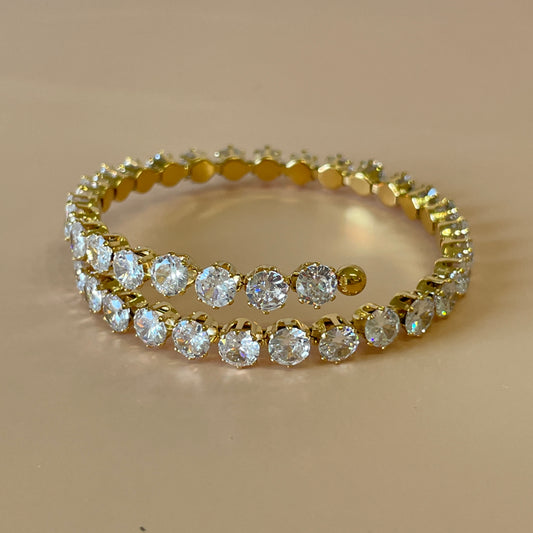 BRAZALETE CRYSTAL GOLD