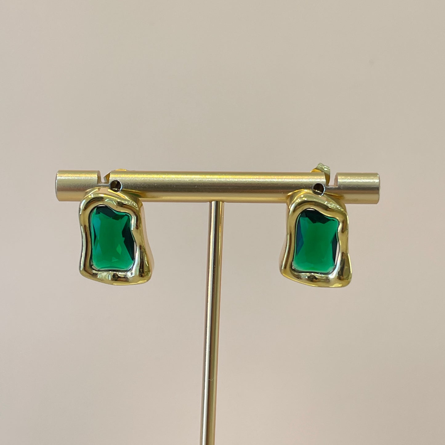 ARETES SAMIRA CRISTAL VERDE