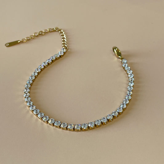 PULSERA TENNIS GOLD