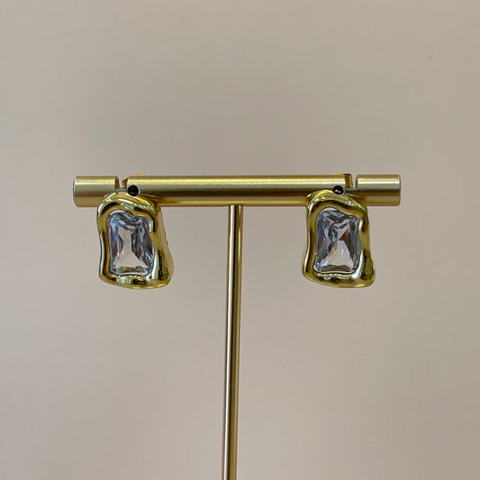 ARETES SAMIRA CRISTAL CLEAR