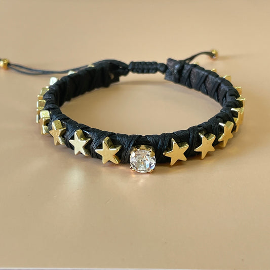PULSERA FAVORITA ESTRELLAS CON CRISTAL CLEAR -HN