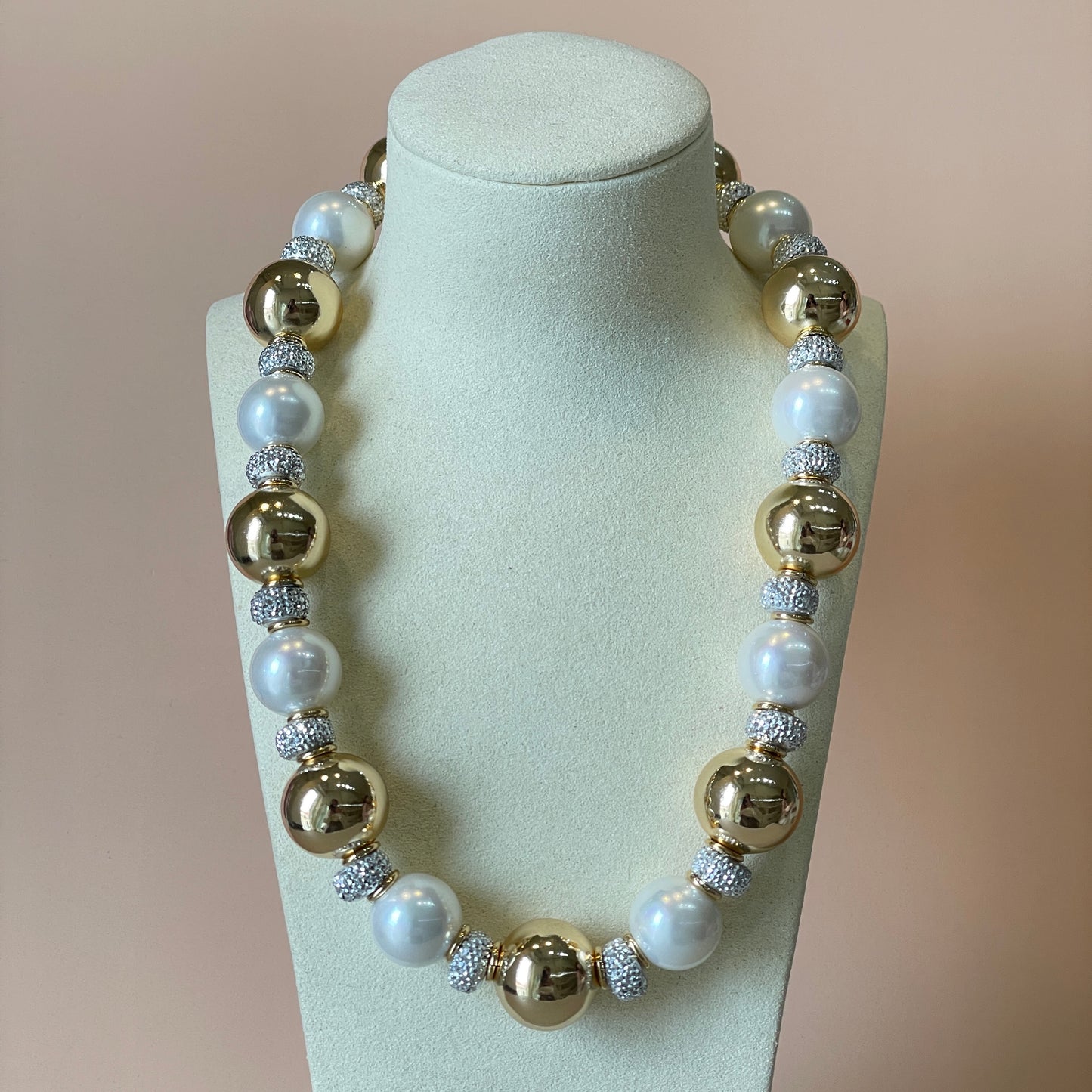 COLLAR PERLATO CON ZIRCONIA