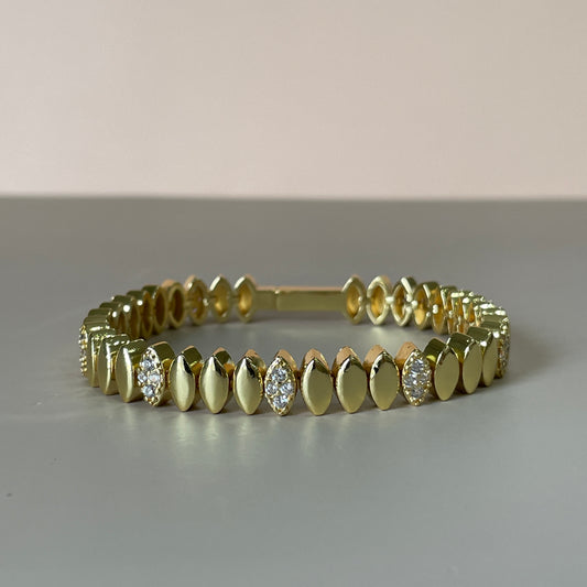 PULSERA ROMBOS GOLD