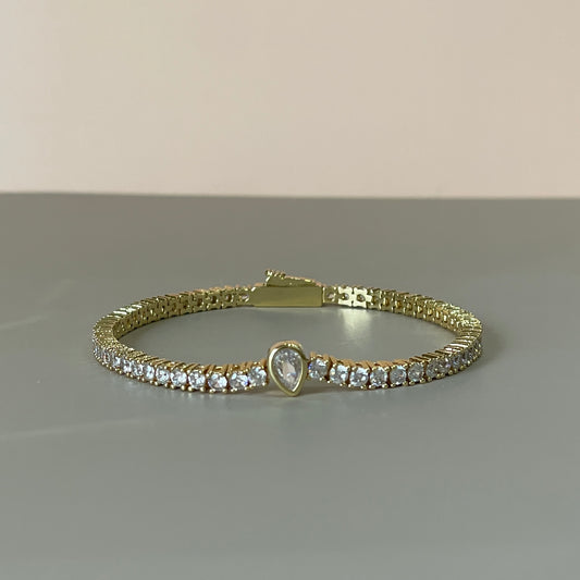 PULSERA TENNIS CRISTAL GOTA