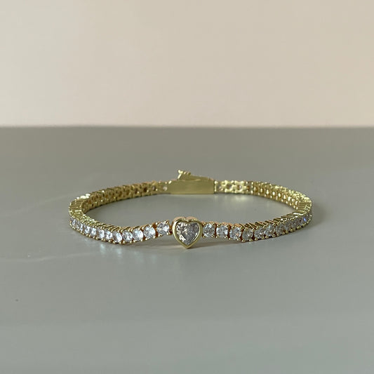 PULSERA TENNIS CORAZON