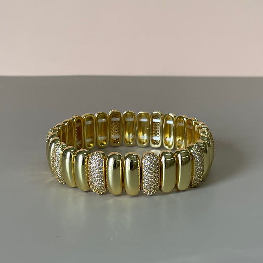 PULSERA BULLETS CON CRISTAL