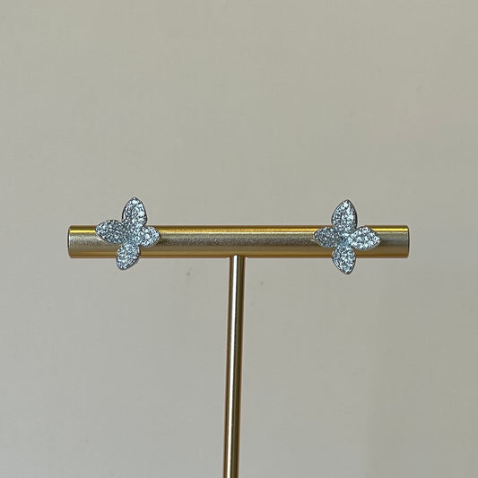 ARETE CHICO FLOR SILVER