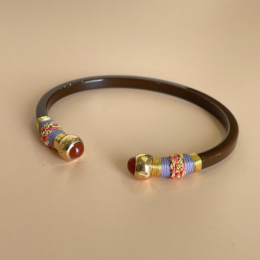 BRAZALETE SARI - CAFE HILO LILA