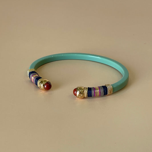 BRAZALETE SARI OPAL -HILO NAVY JASPER